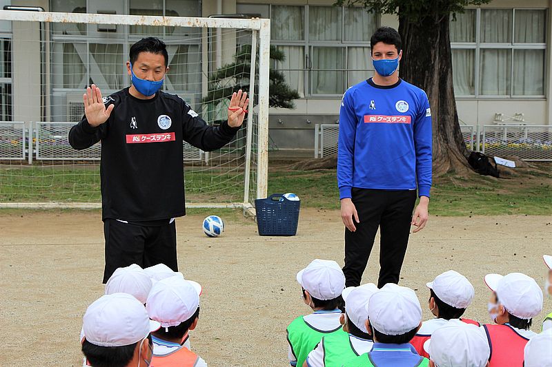「水戸ホーリーホック」による英語学習を取り入れたサッカー指導